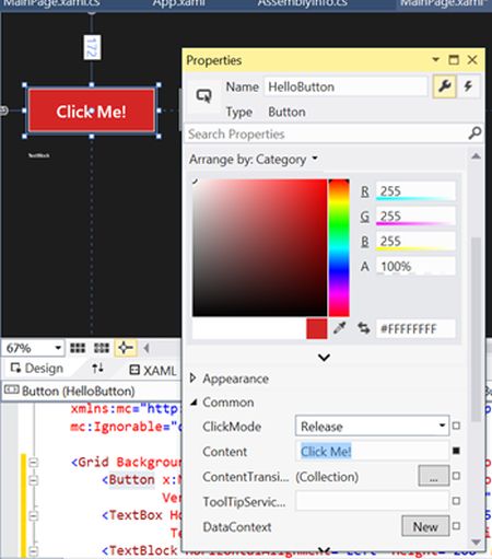 Setting Control Properties